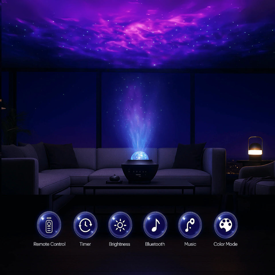 Lámpara Proyector LED de Olas 3D 🌊