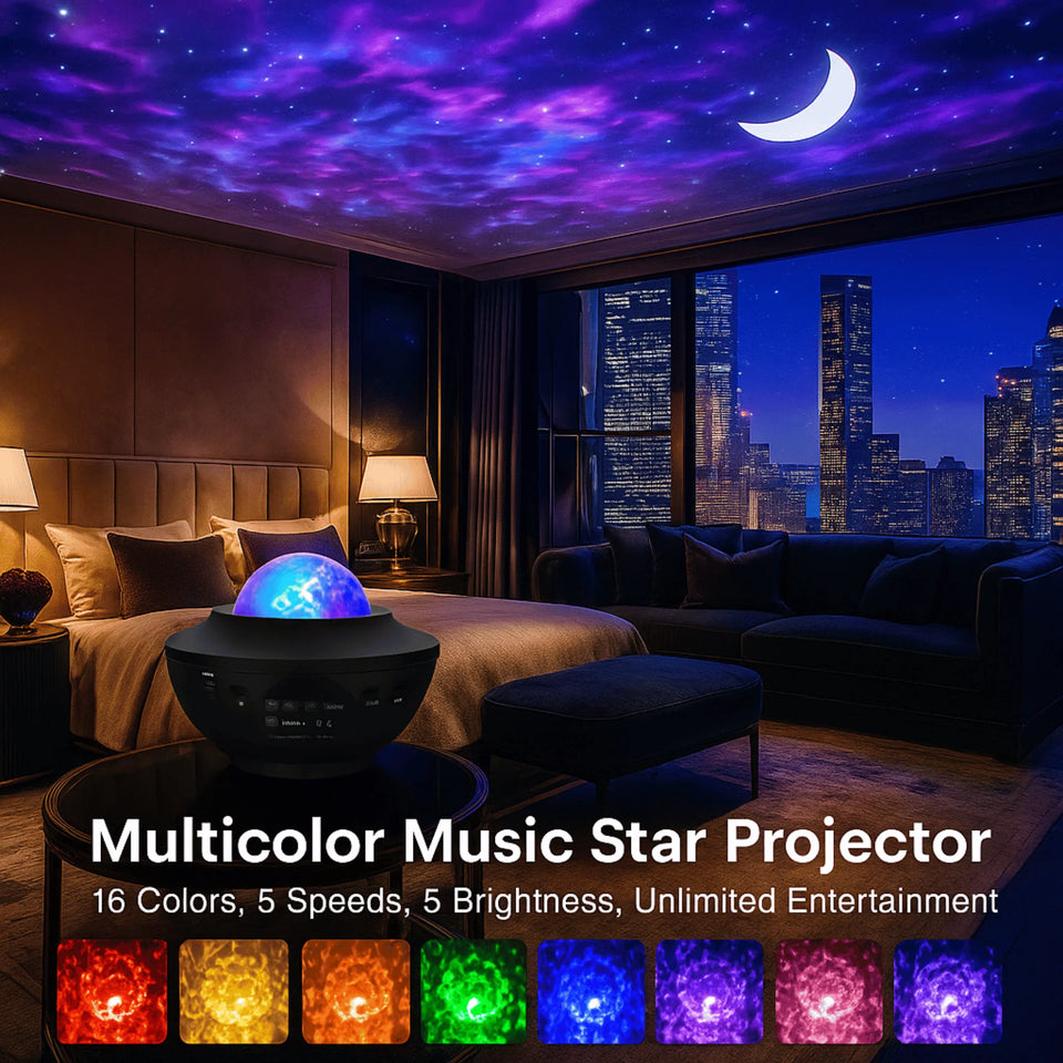 Lámpara Proyector LED de Olas 3D 🌊